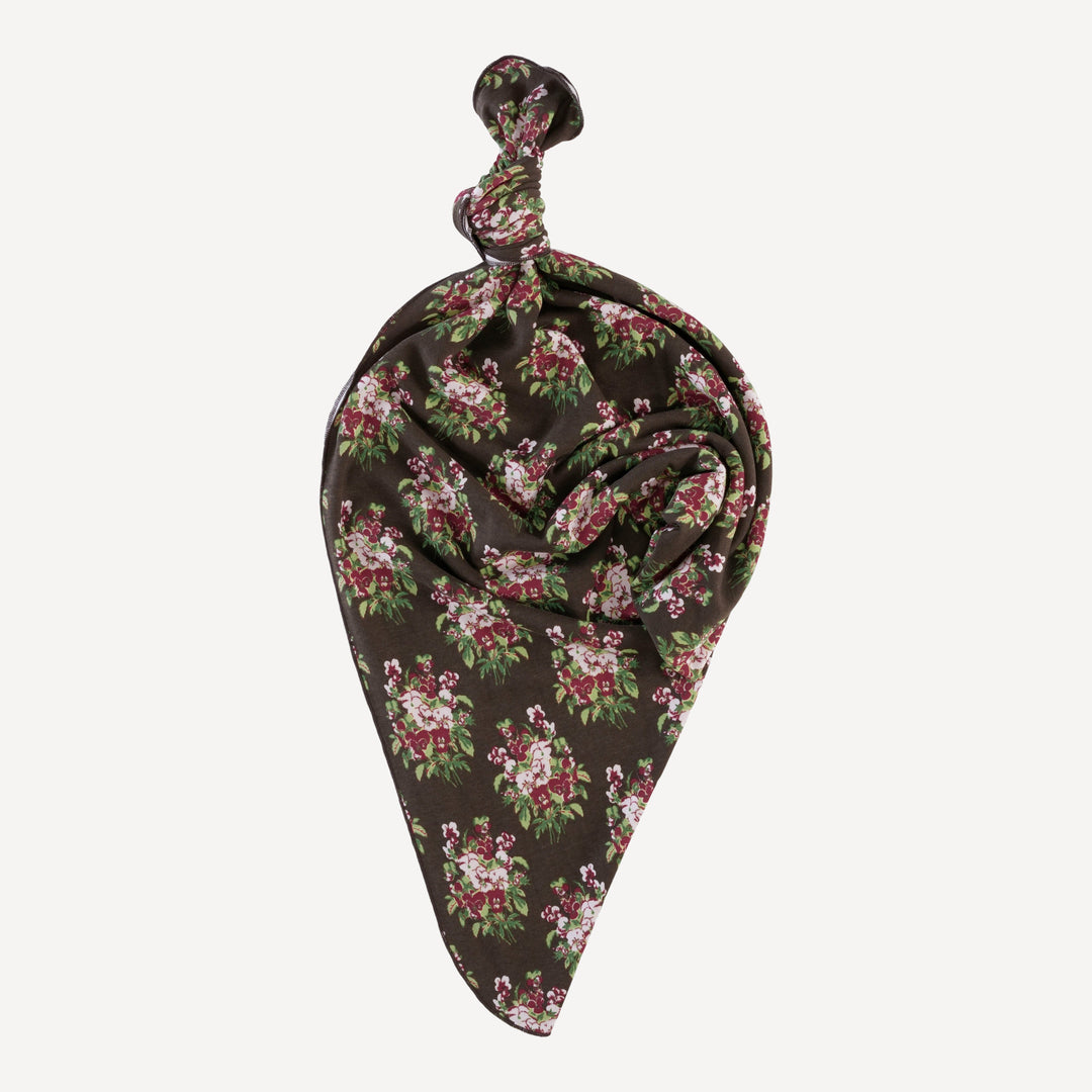 single layer blanket | pink pansey | organic cotton interlock