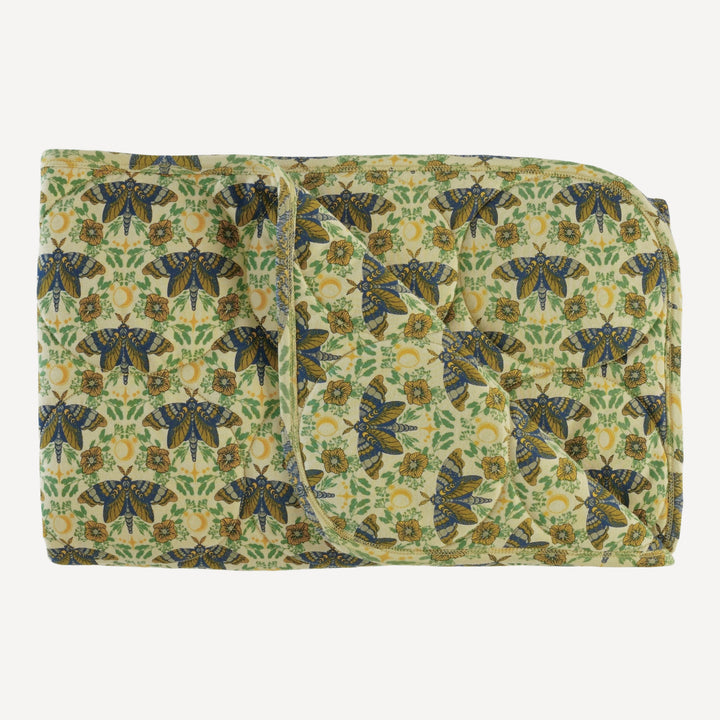classic circle quilt | forest butterfly | organic cotton interlock
