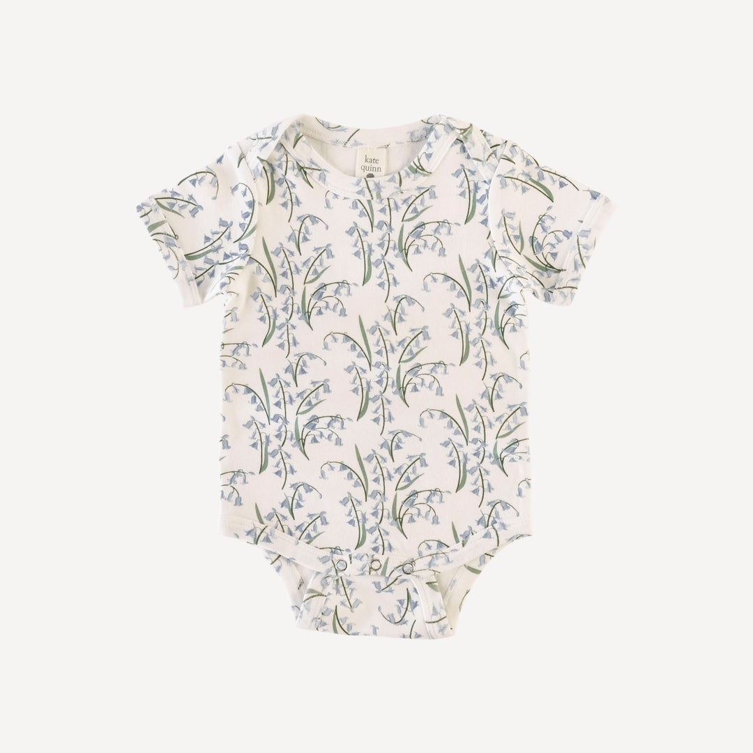 short sleeve lap neck bodysuit, bluebells