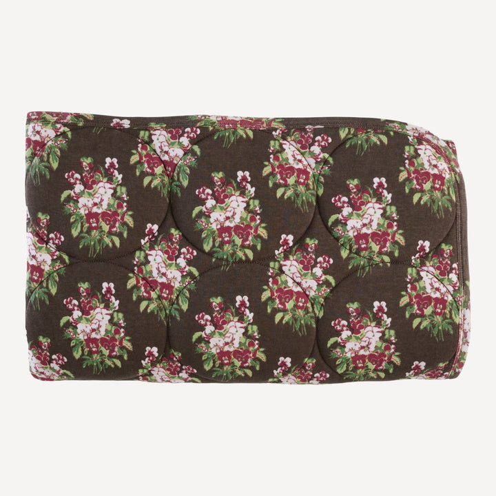 classic circle quilt | pink pansey | organic cotton interlock