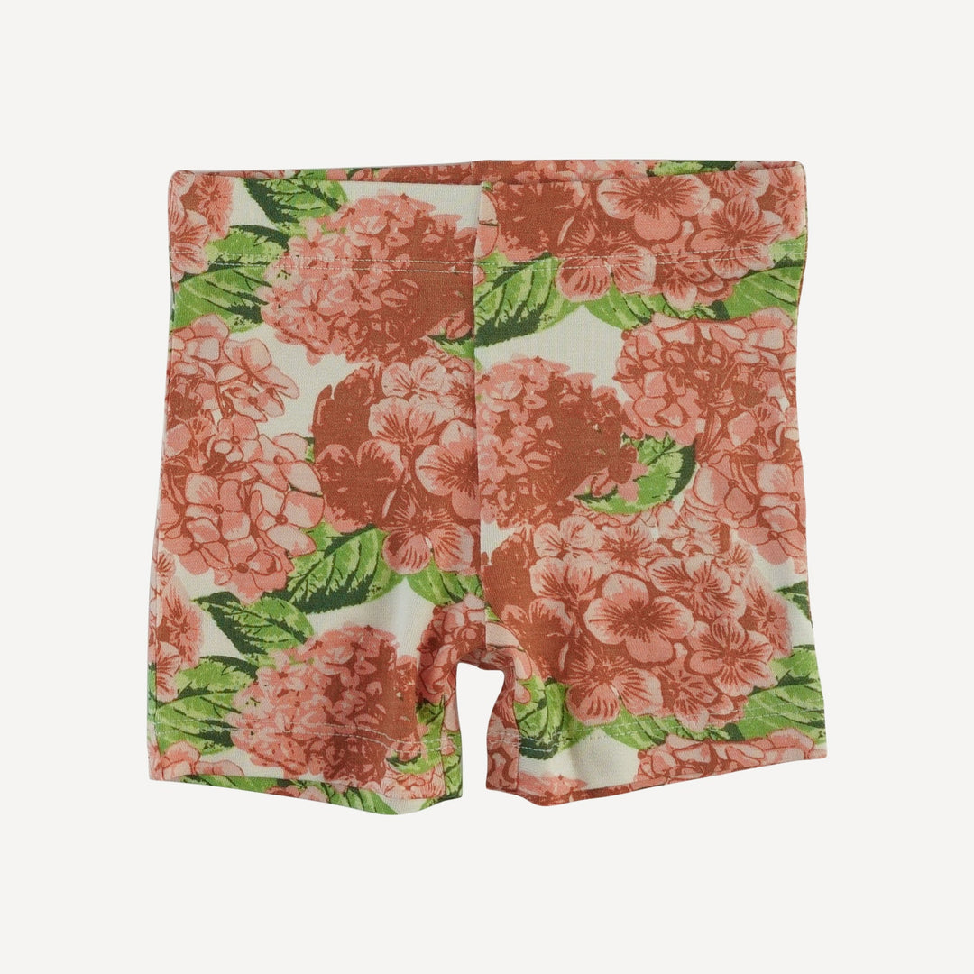skinny tank + bike short set | peach hydrangea | bamboo
