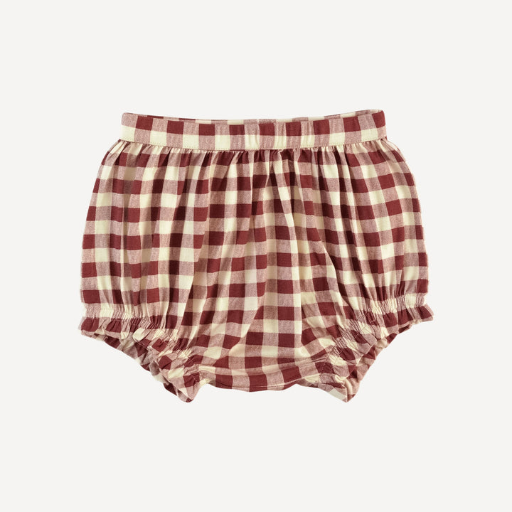 lettuce spaghetti tank + bloomer set | berry gingham | bamboo