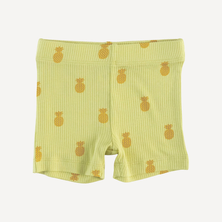 skinny tank + bike short set | tiny pineapple | modal skinny rib