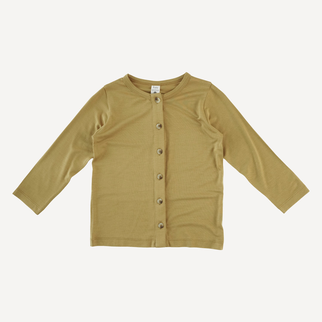long sleeve cardigan | fennel | bamboo
