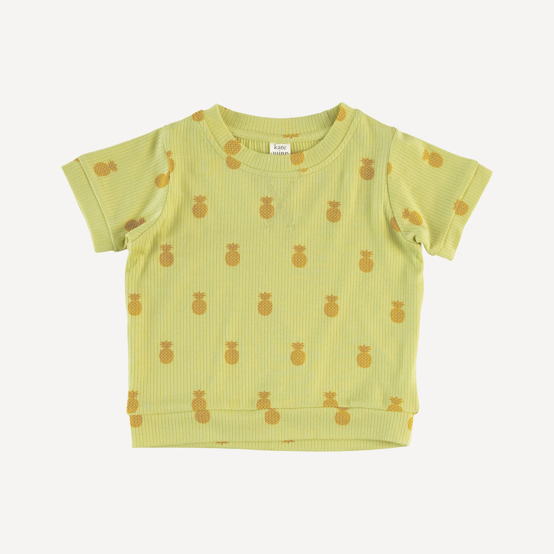 jamie short set | tiny pineapple | modal skinny rib