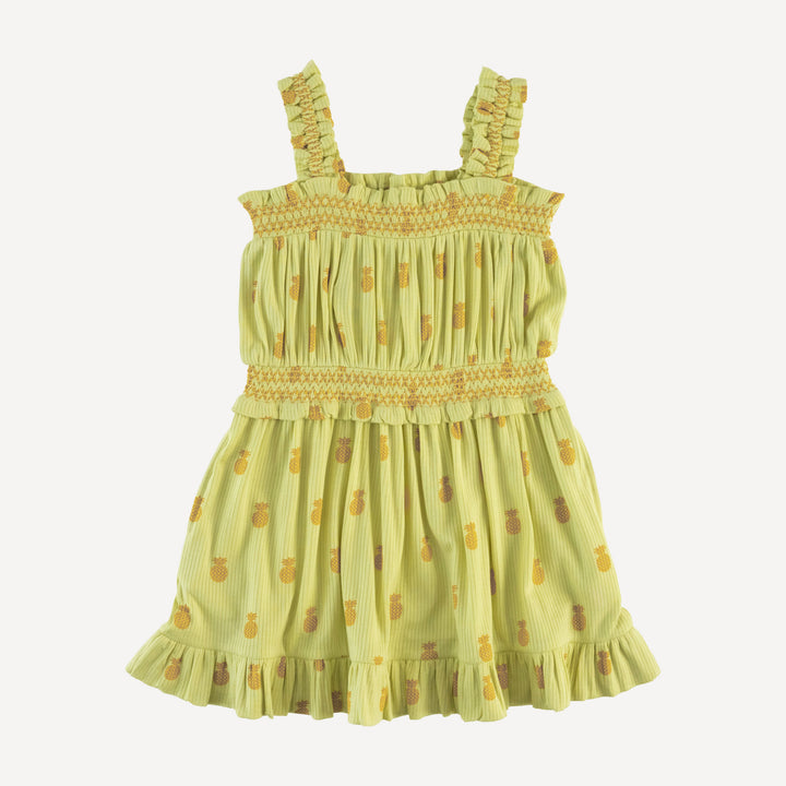 winnie tank dress | tiny pineapple | modal skinny rib