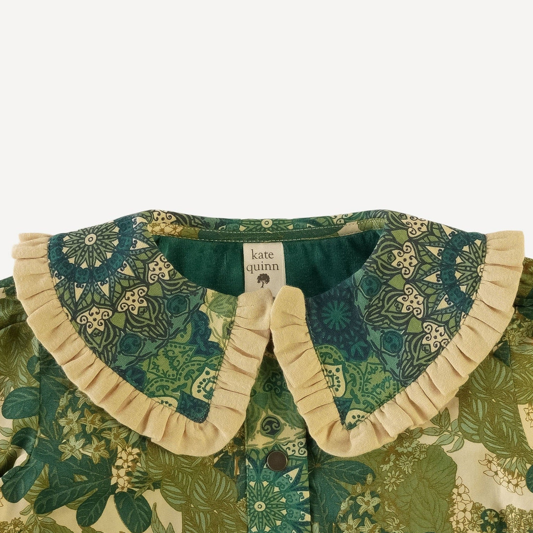 ruffle collar jacket | goldilocks floral | poplin