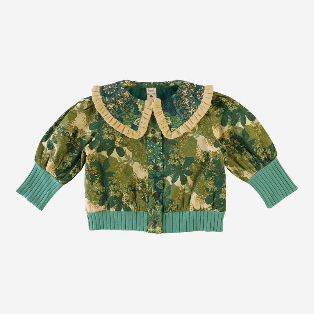 ruffle collar jacket | goldilocks floral | poplin