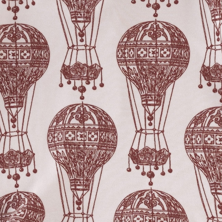 long sleeve jade set | hot air balloon | organic cotton interlock