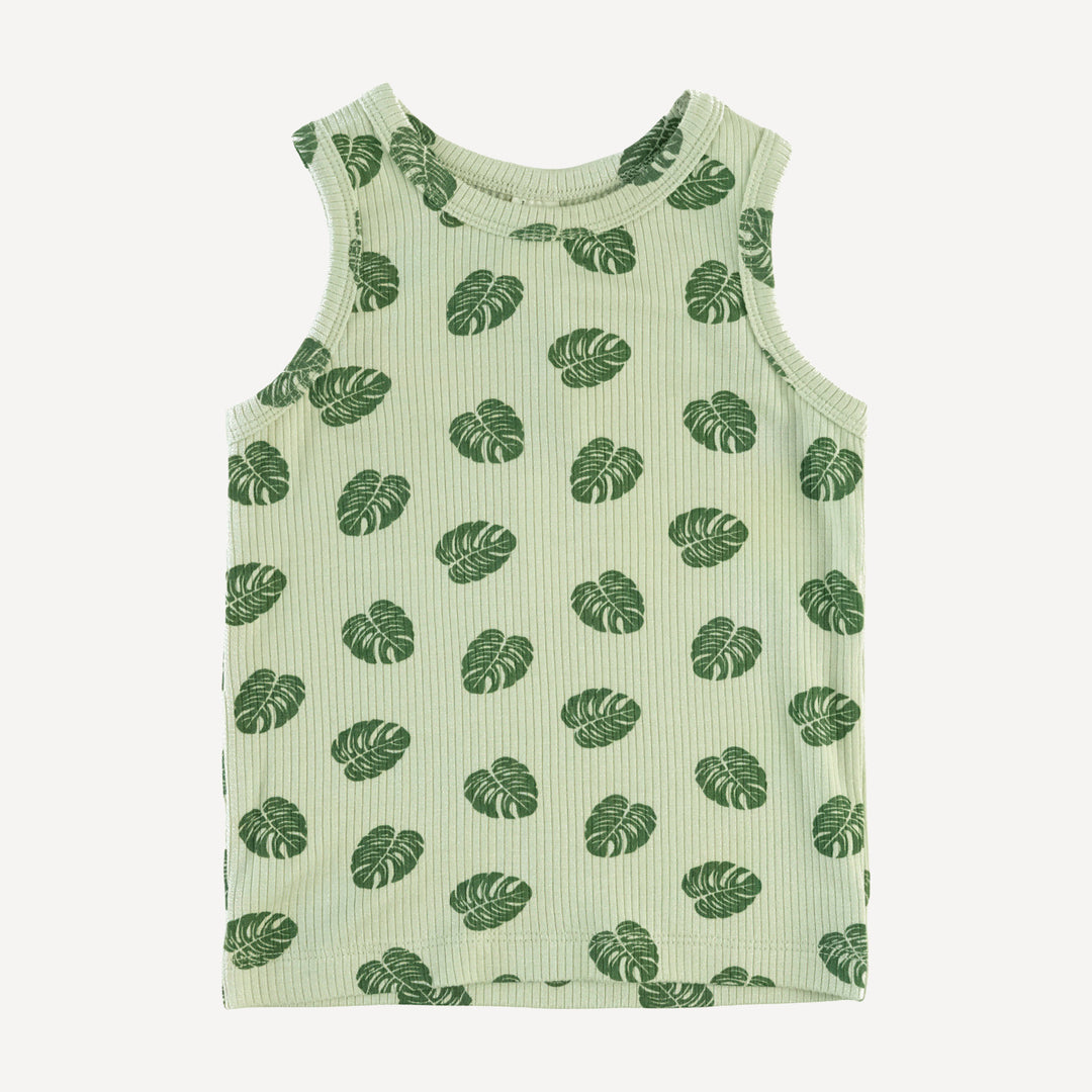 skinny tank | tiny monstera | modal skinny rib