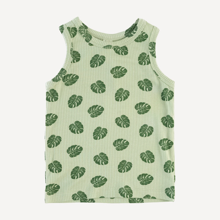 skinny tank | tiny monstera | modal skinny rib