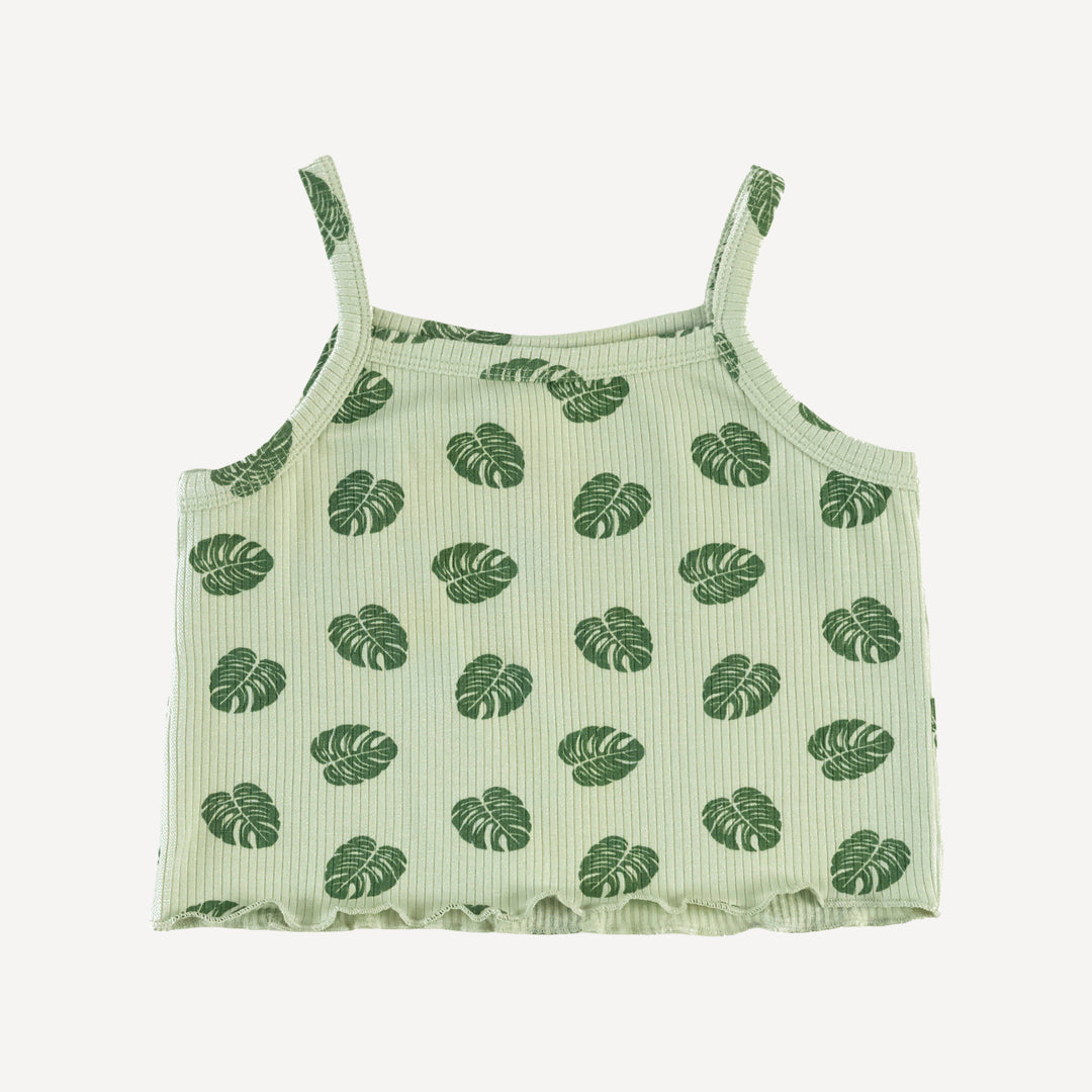 lettuce spaghetti tank + bloomer set | tiny monstera | modal skinny rib