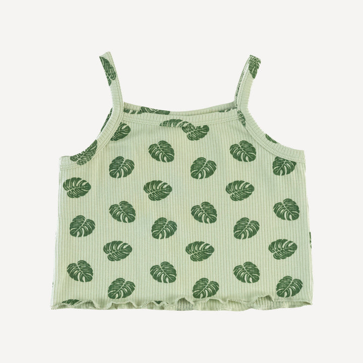 lettuce spaghetti tank + bloomer set | tiny monstera | modal skinny rib