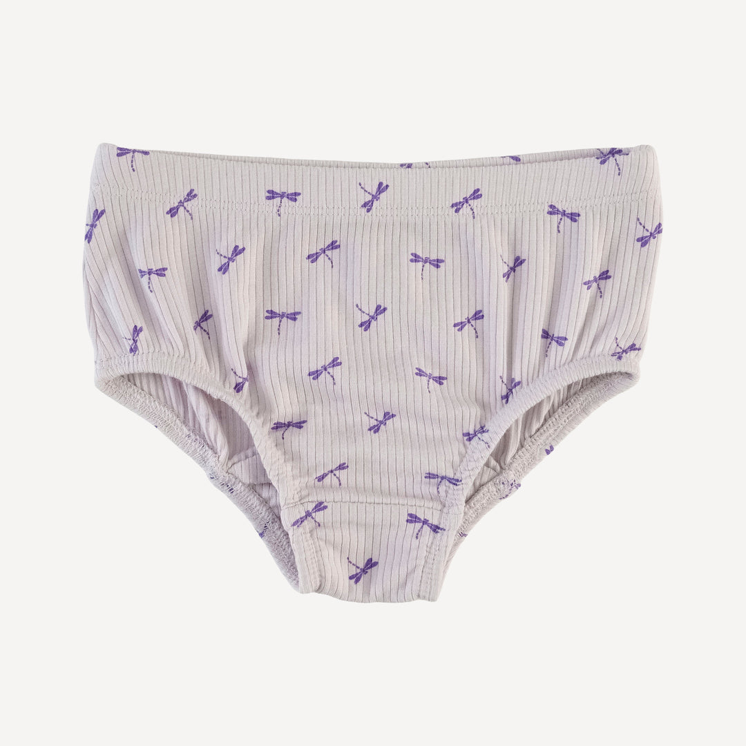 girls underwear | tiny dragonfly | modal skinny rib