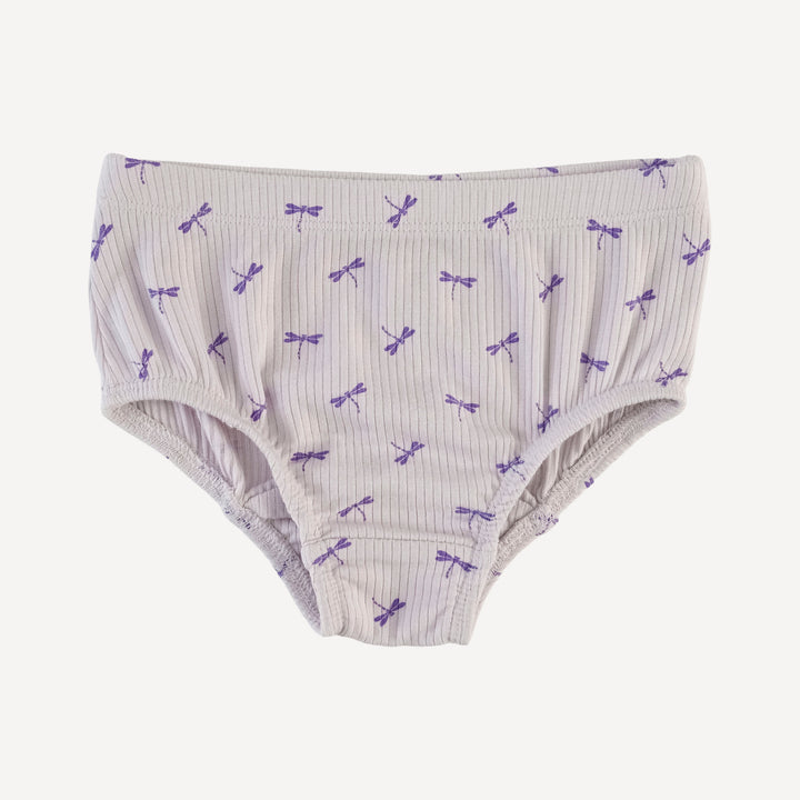 girls underwear | tiny dragonfly | modal skinny rib