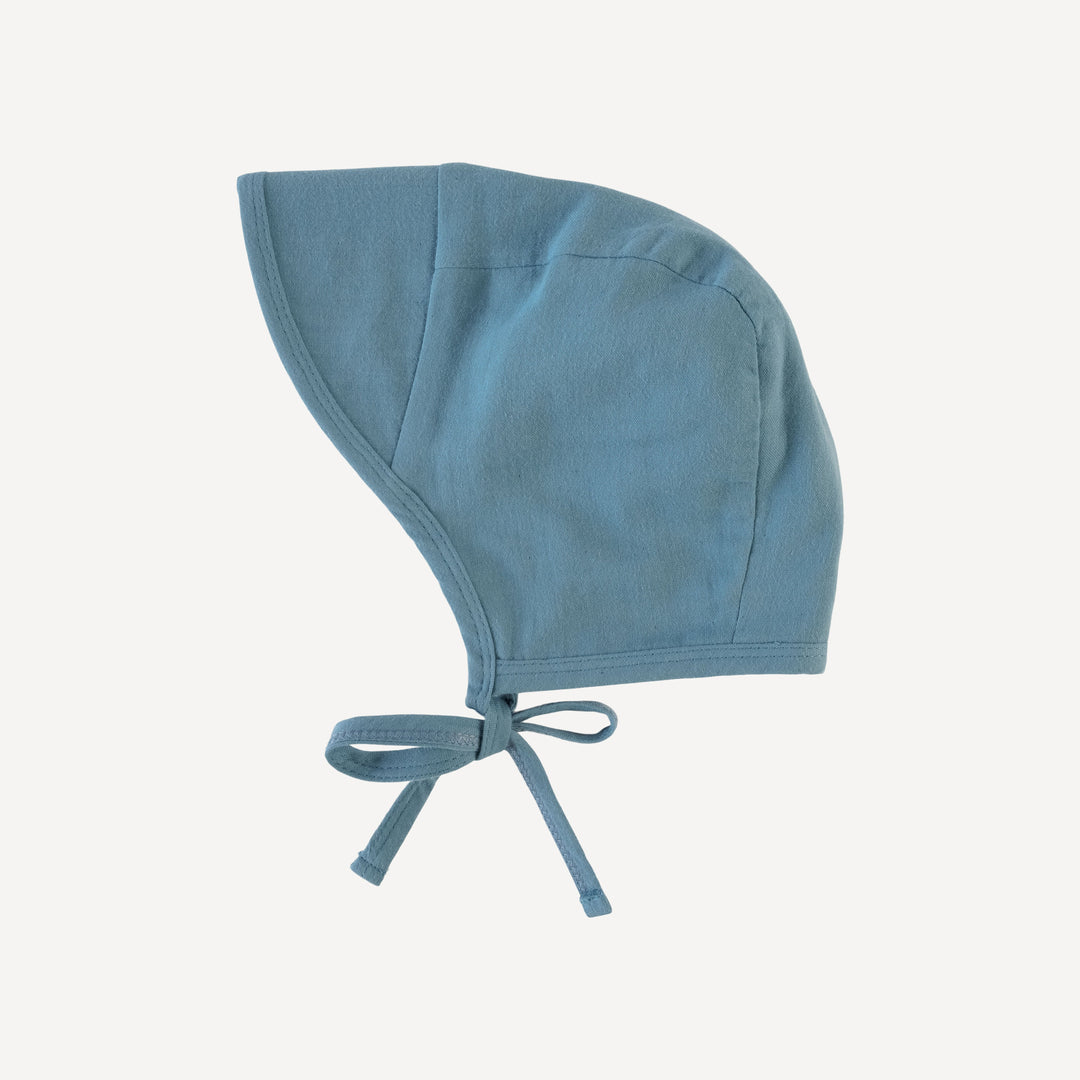 embroidered bill hat | stone blue | organic cotton gauze