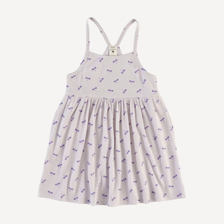 skinny strap pocket dress | tiny dragonfly | modal skinny rib