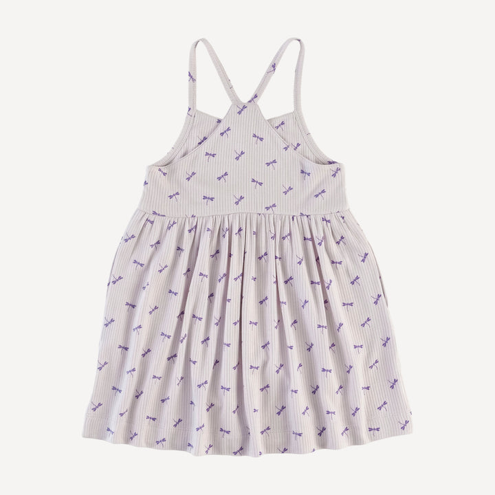 skinny strap pocket dress | tiny dragonfly | modal skinny rib
