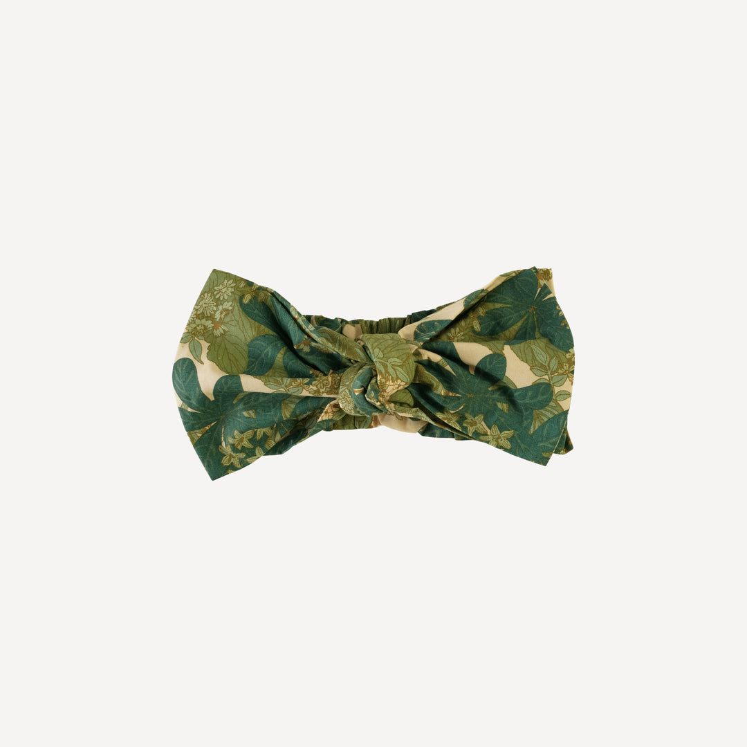 elastic bow headband | goldilocks floral | poplin
