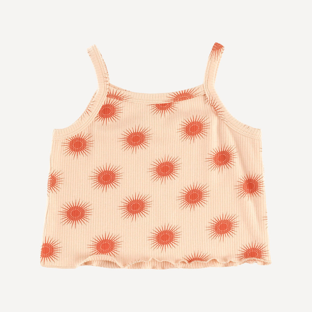 lettuce spaghetti tank + bloomer set | emberglow tiny sun | modal skinny rib