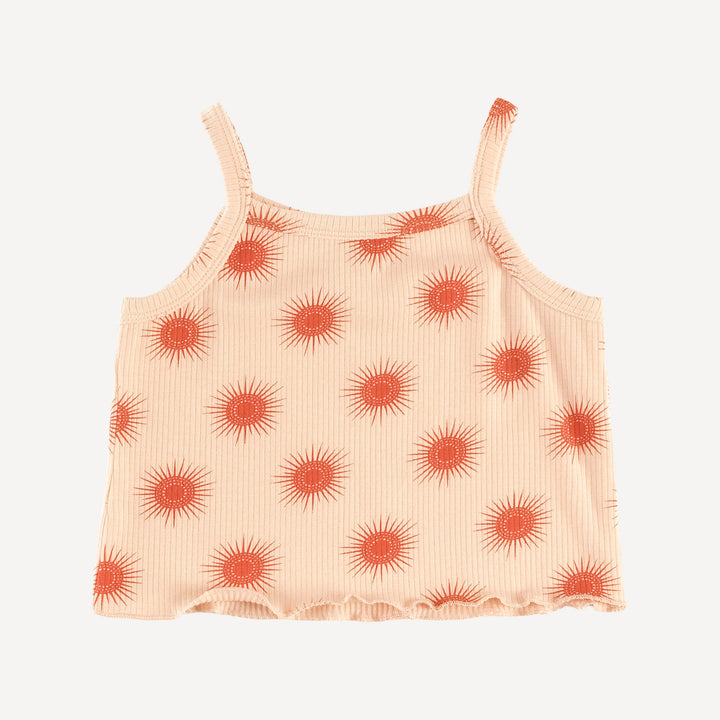 lettuce spaghetti tank + bloomer set | emberglow tiny sun | modal skinny rib