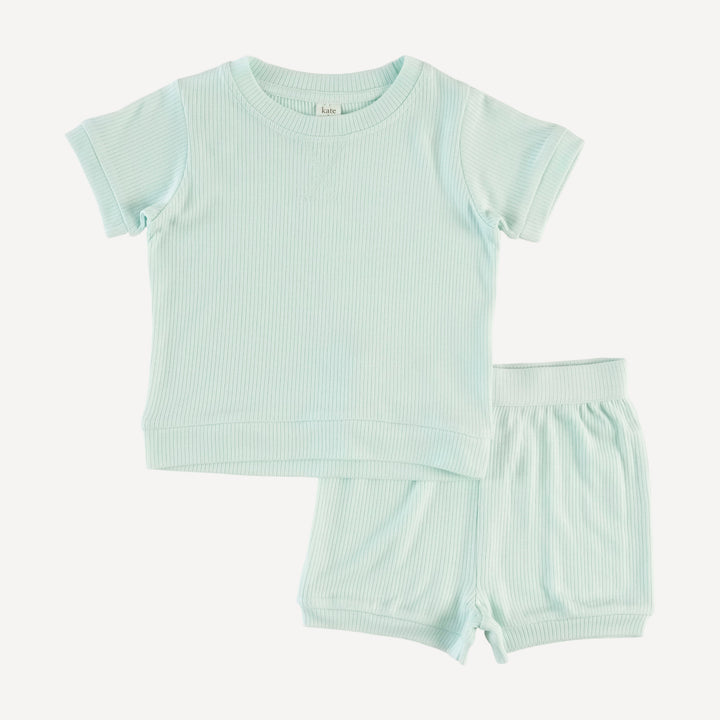 jamie short set | sea mist | modal skinny rib