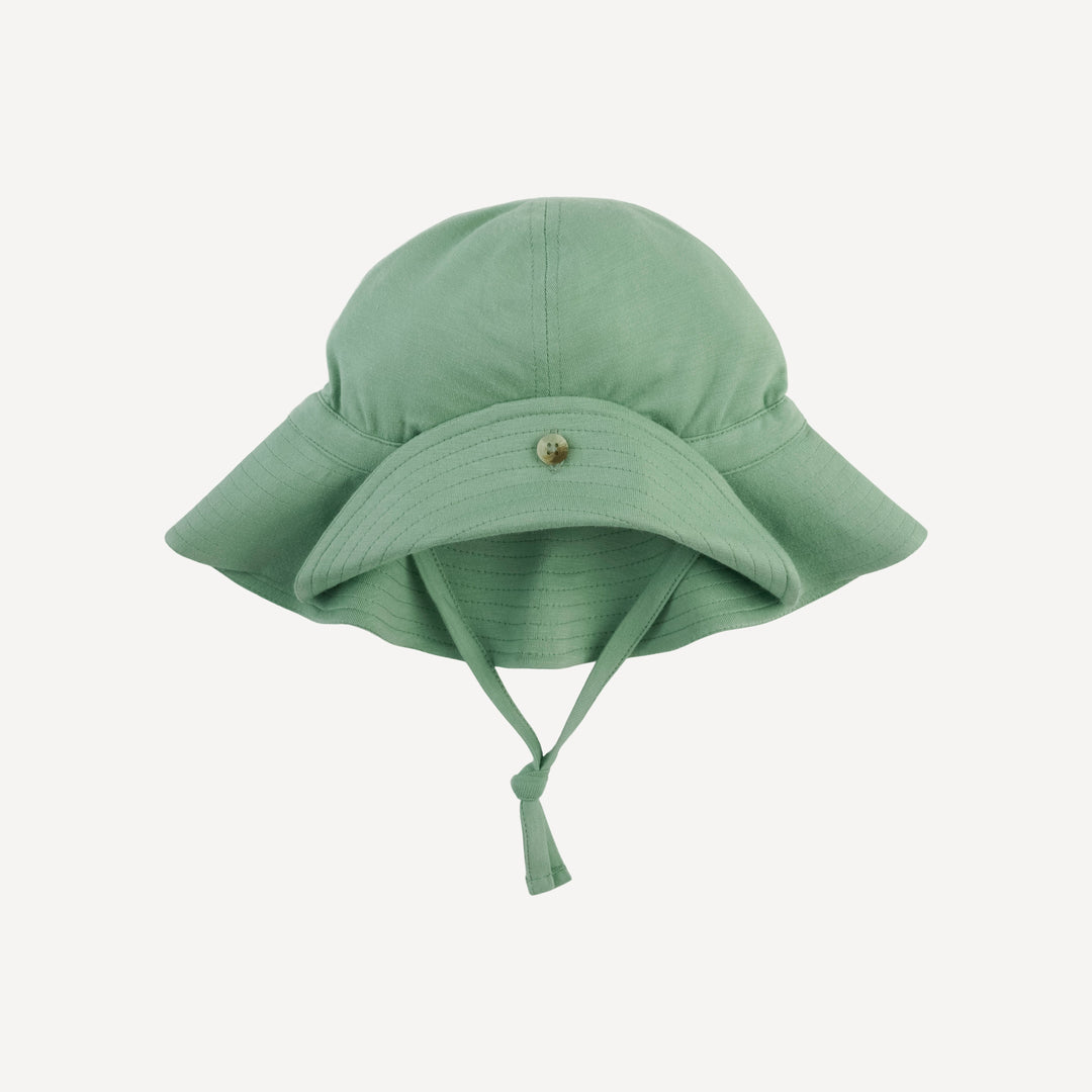 button sun hat | green sprig | bamboo