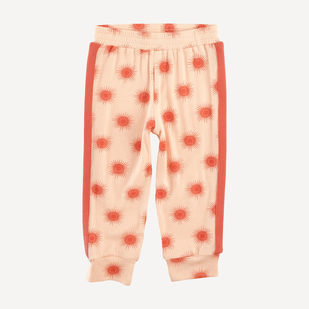 long sleeve football set | emberglow tiny sun | modal skinny rib