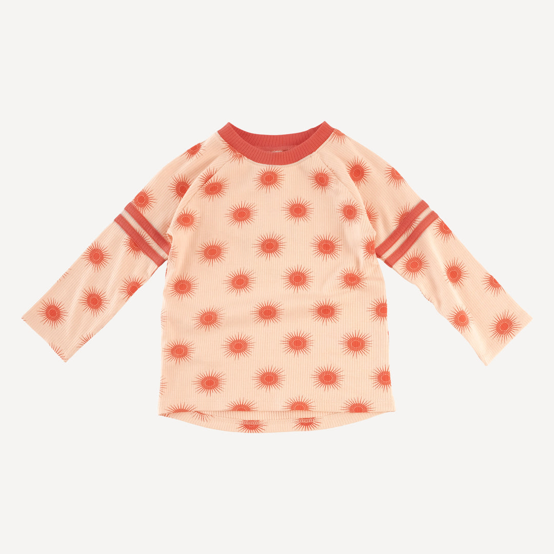 long sleeve football set | emberglow tiny sun | modal skinny rib