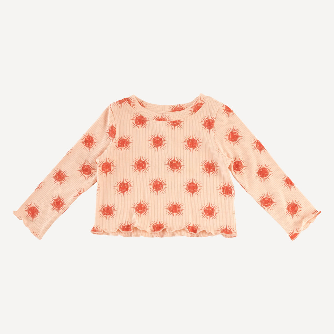 long sleeve jade set | emberglow tiny sun | modal skinny rib