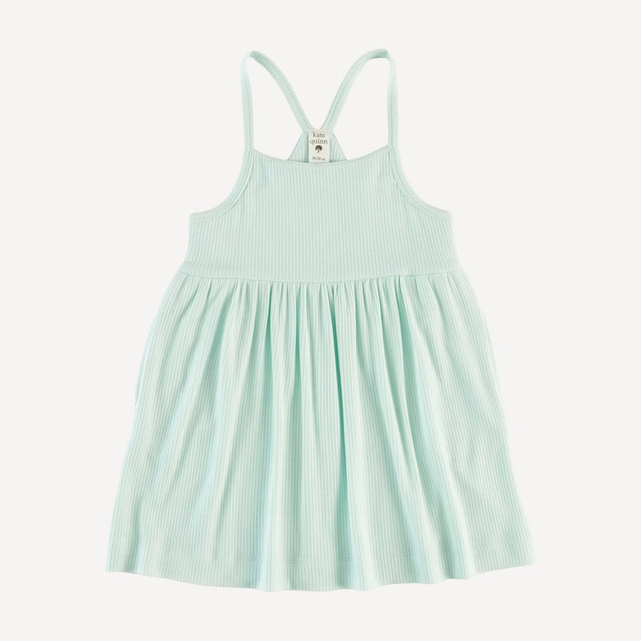 skinny strap pocket dress | sea mist | modal skinny rib