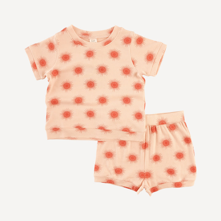jamie short set | emberglow tiny sun | modal skinny rib