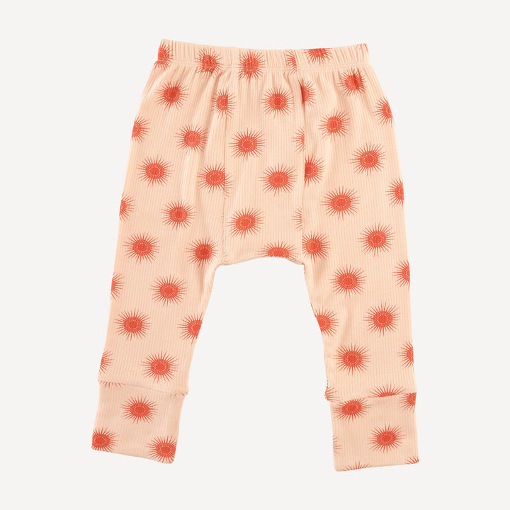 classic panda pant | emberglow tiny sun | modal skinny rib