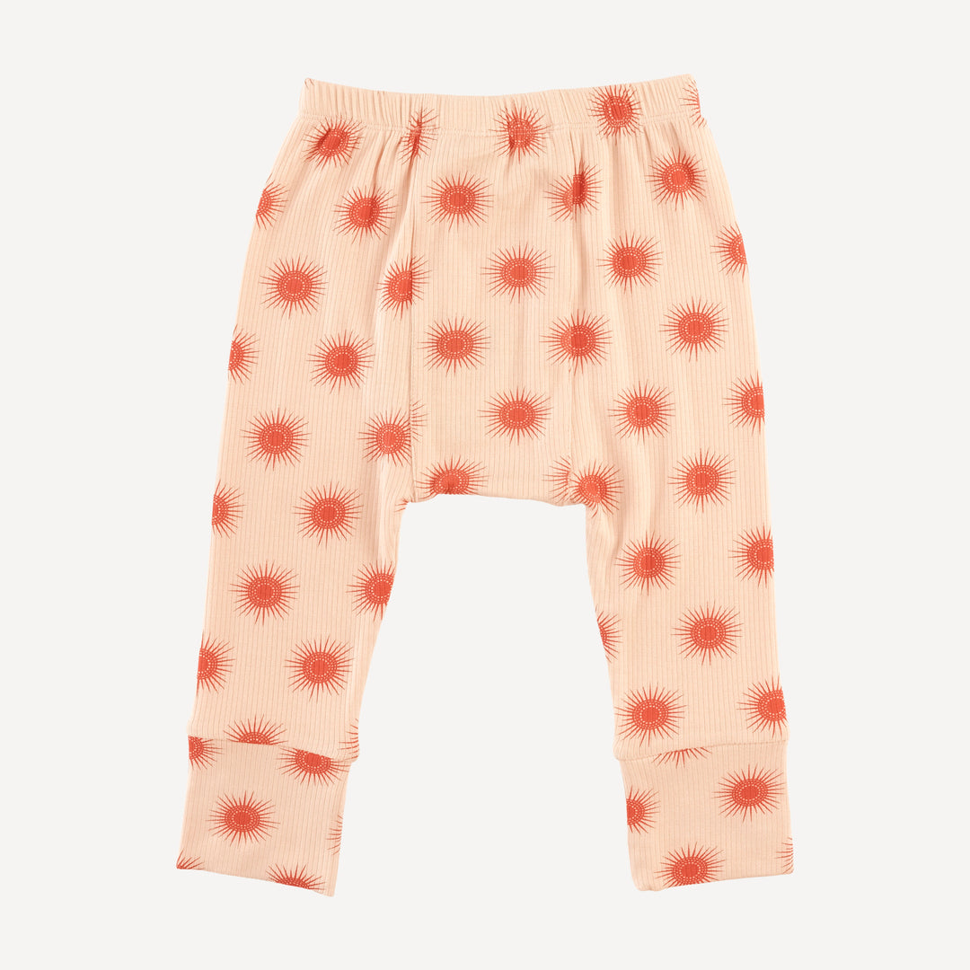 classic panda pant | emberglow tiny sun | modal skinny rib