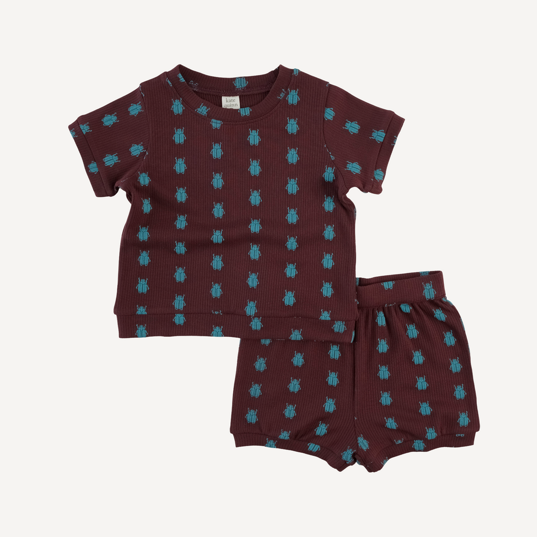 jamie short set | tiny beetle | modal skinny rib