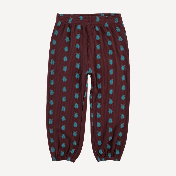 long sleeve relaxed jogger set | tiny beetle | modal skinny rib