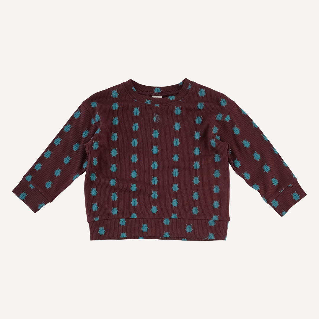 long sleeve relaxed jogger set | tiny beetle | modal skinny rib