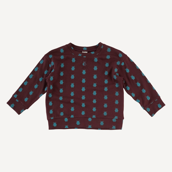 long sleeve relaxed jogger set | tiny beetle | modal skinny rib