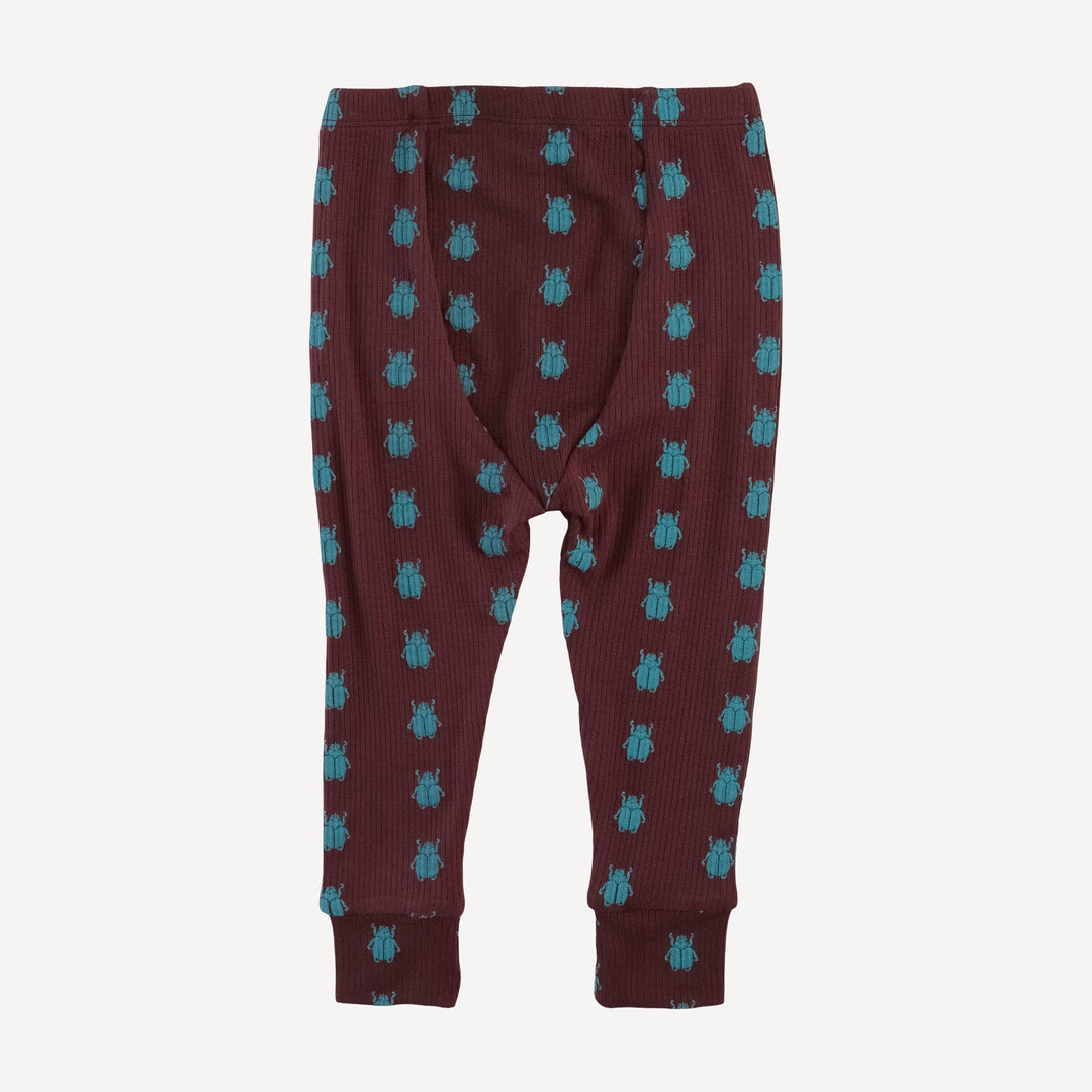 long sleeve crew neck pj set | tiny beetle | modal skinny rib