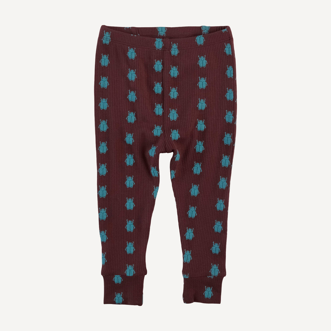 long sleeve crew neck pj set | tiny beetle | modal skinny rib