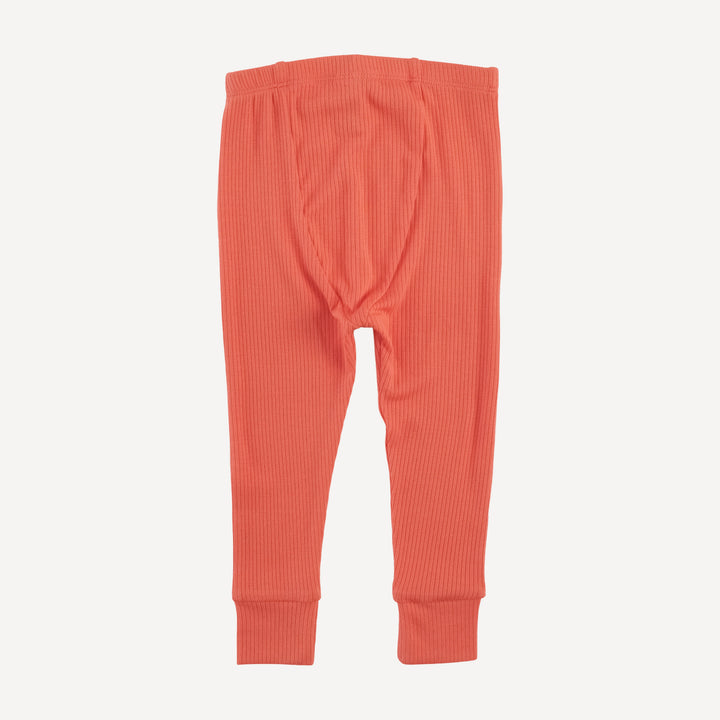 long sleeve crew neck pj set | emberglow | modal skinny rib