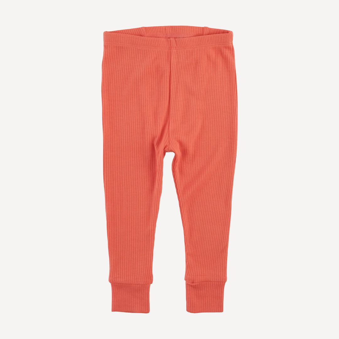 long sleeve crew neck pj set | emberglow | modal skinny rib