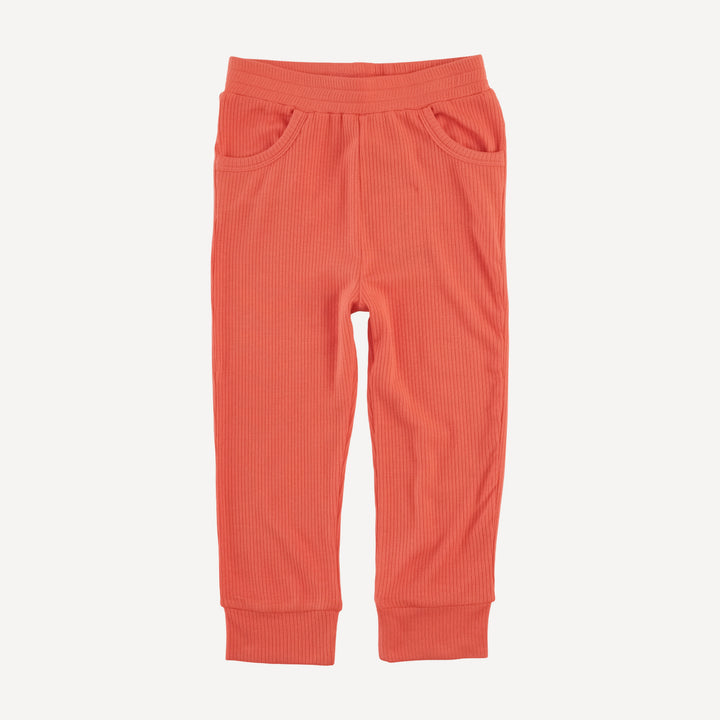 cuffed pocket jogger | emberglow | modal skinny rib