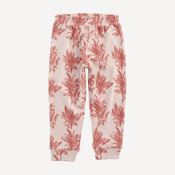 short sleeve cuffed jogger set | mango wheatgrass | organic cotton interlock