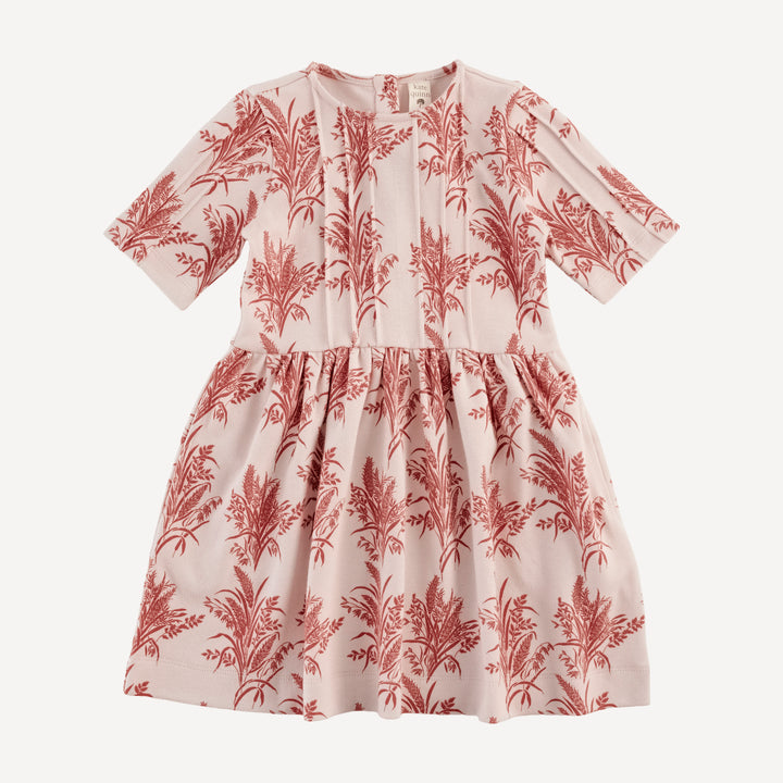 ruby dress | mango wheatgrass | organic cotton interlock