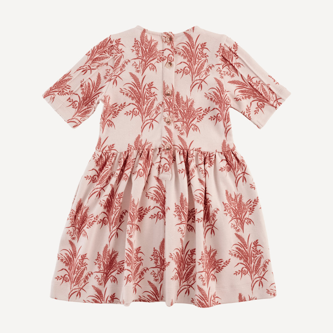 ruby dress | mango wheatgrass | organic cotton interlock