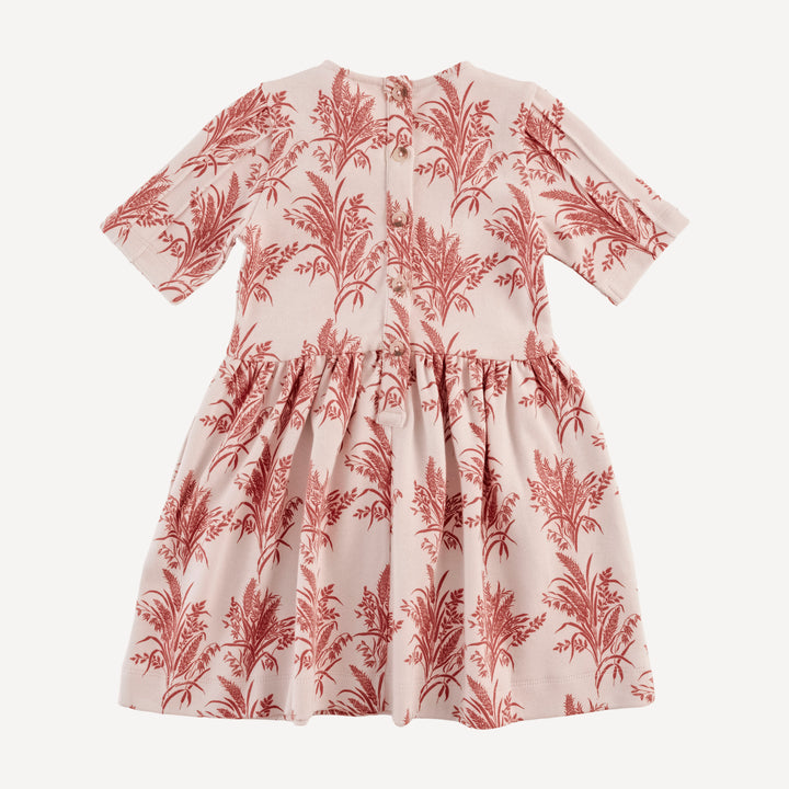 ruby dress | mango wheatgrass | organic cotton interlock