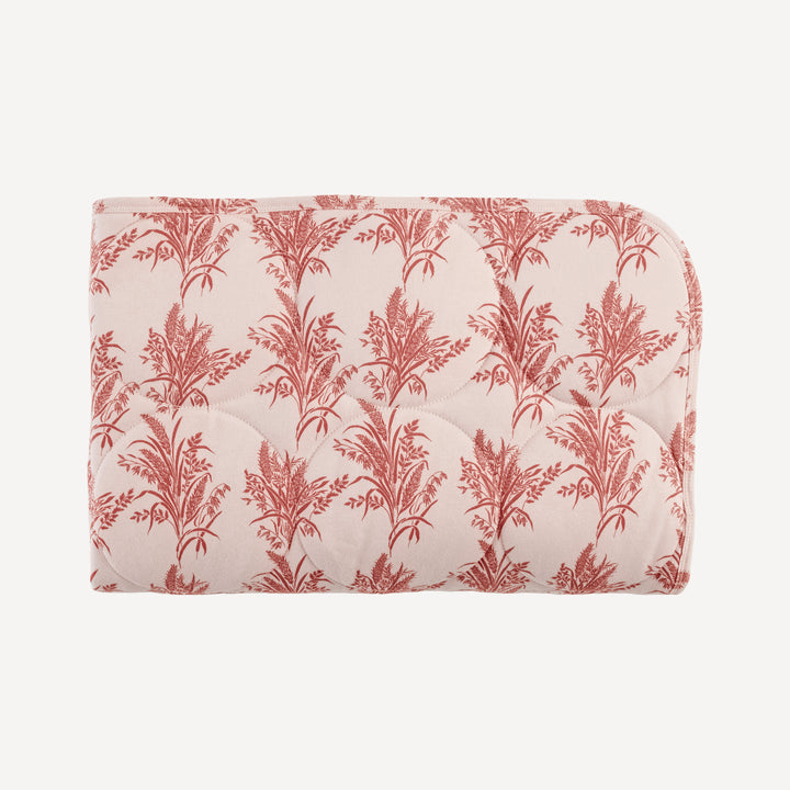 classic circle quilt | mango wheatgrass | organic cotton interlock