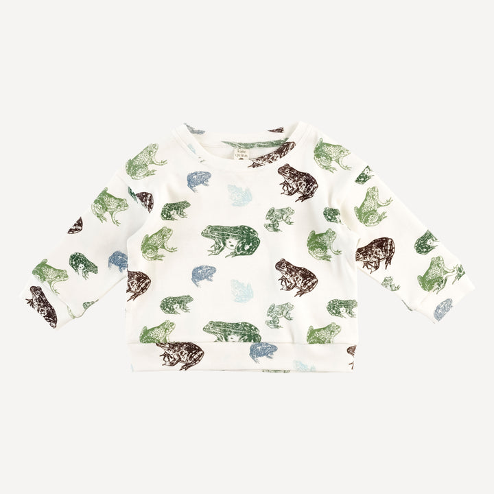 long sleeve cuffed jogger set | cali frogs | organic cotton interlock