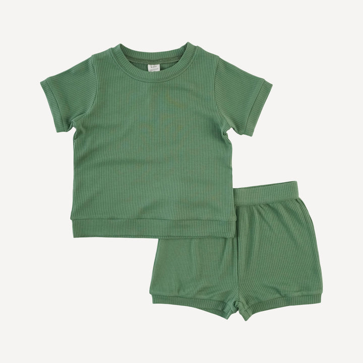 jamie short set | elm | modal skinny rib